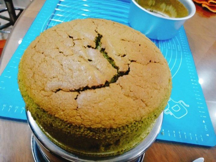 六寸抹茶戚风蛋糕