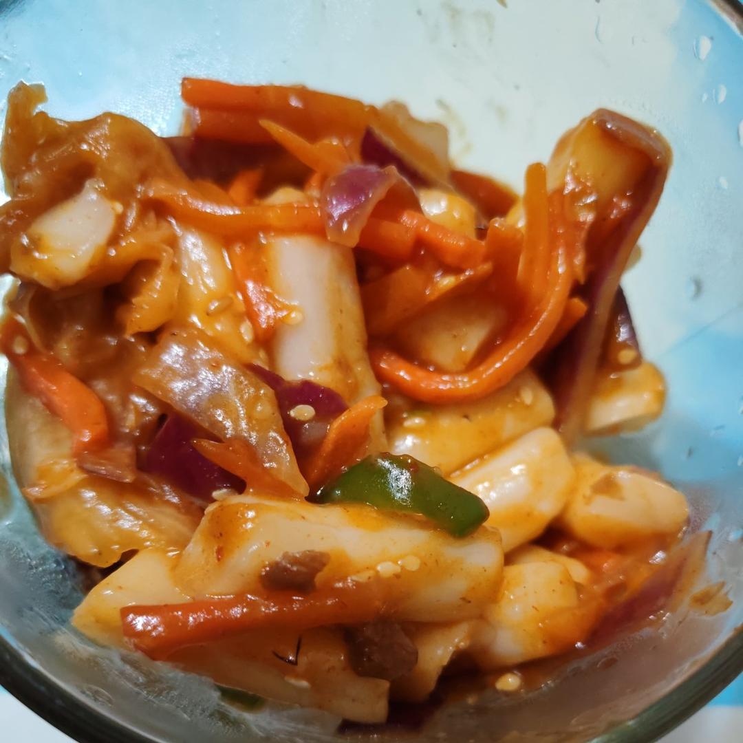 韩式辣炒年糕(米条)
