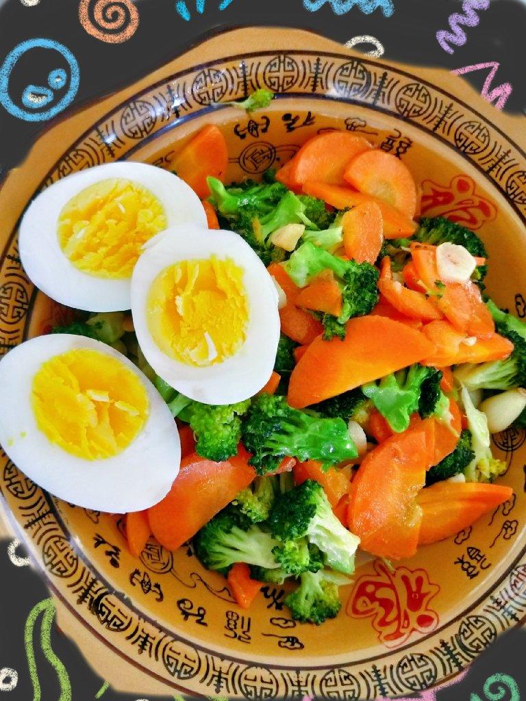 清炒胡萝卜西兰花