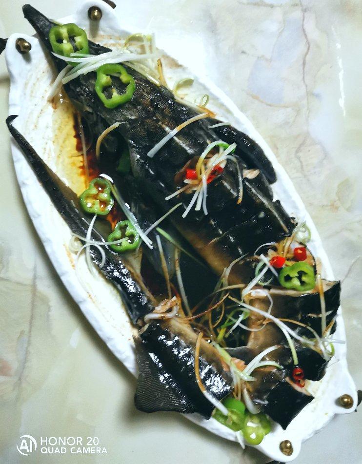 清蒸中华鲟（或各种鱼）