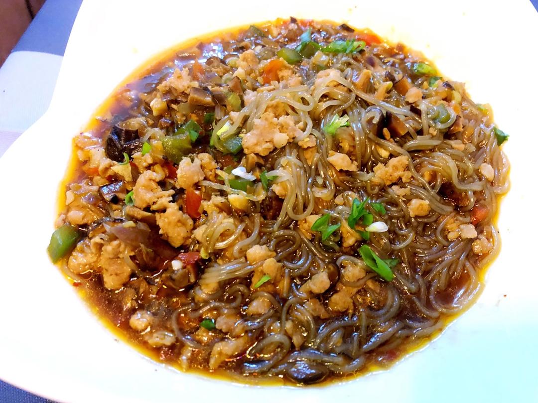 肉末炒粉丝