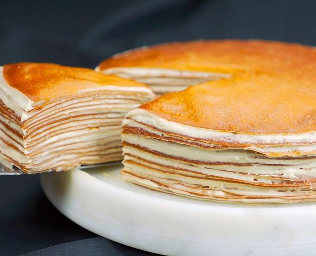 乌龙茶千层蛋糕Oolong tea crepe cake的做法