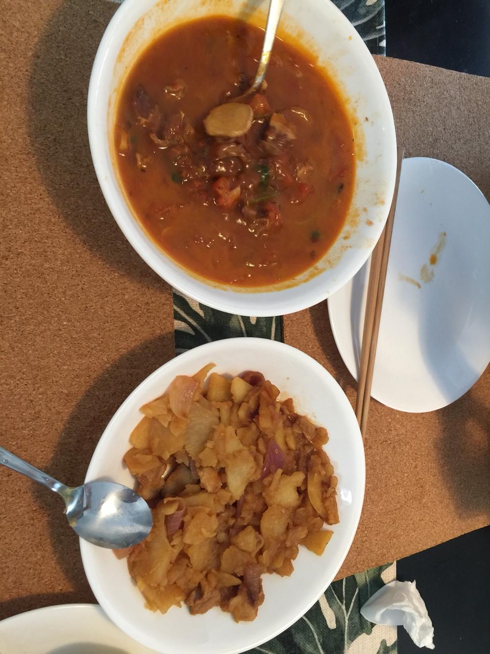洋葱炒土豆
