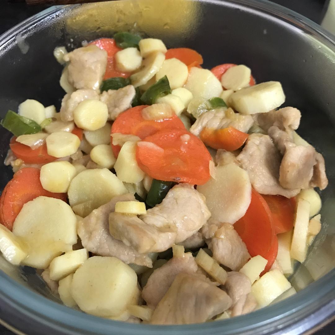 老丁的私房菜-清炒山药