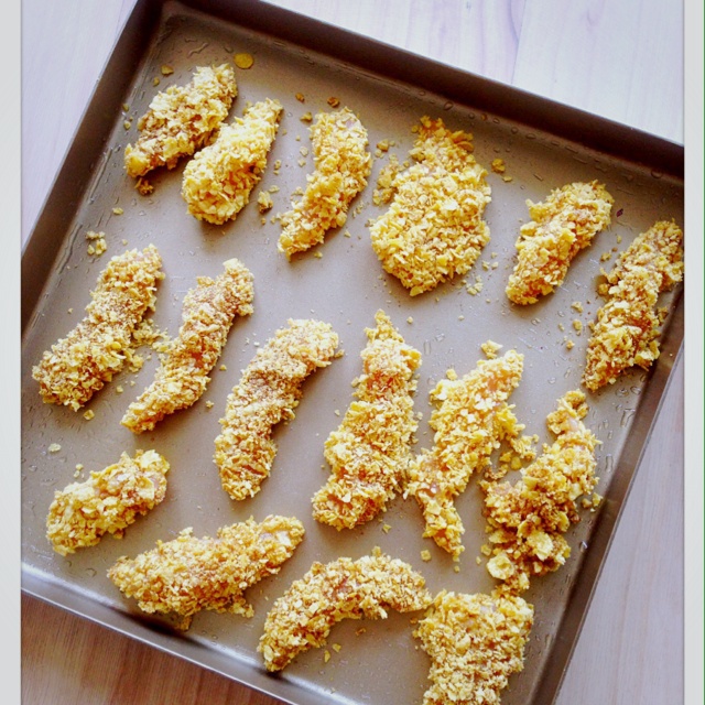 玉米片脆皮烤鸡柳