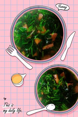 猪肝菠菜汤的做法 步骤2