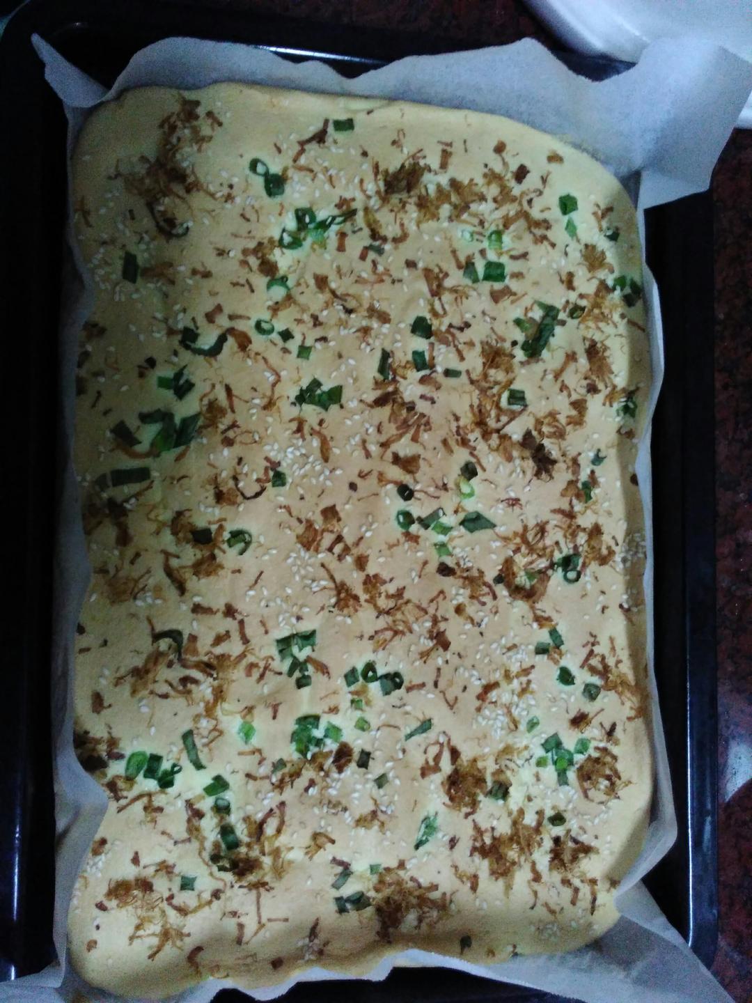 香葱肉松蛋糕卷