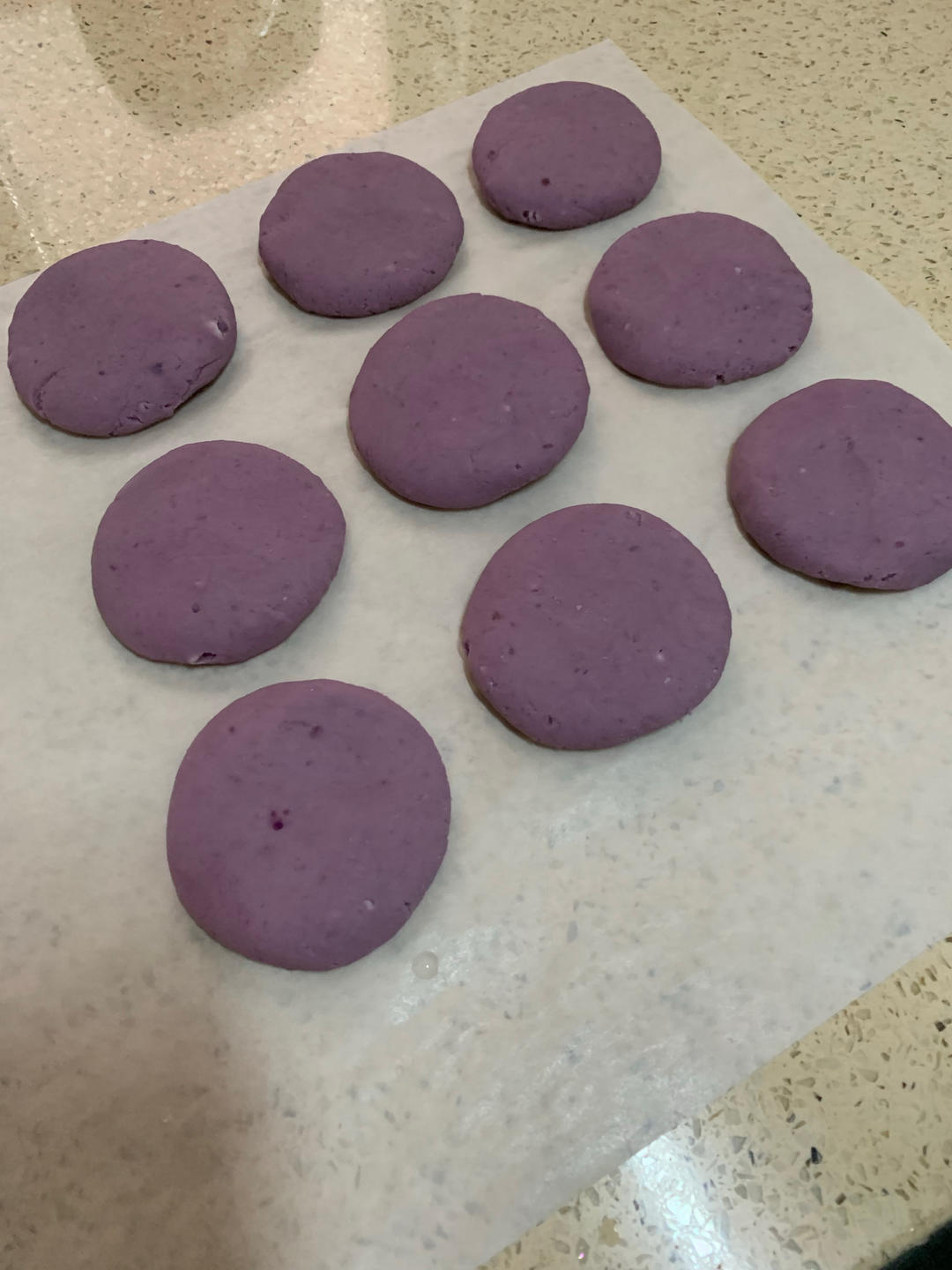 牛奶紫薯糯米饼