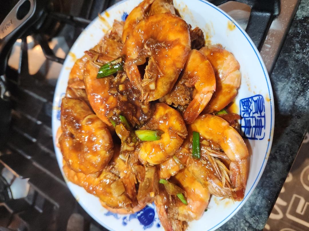 家庭版油焖大虾