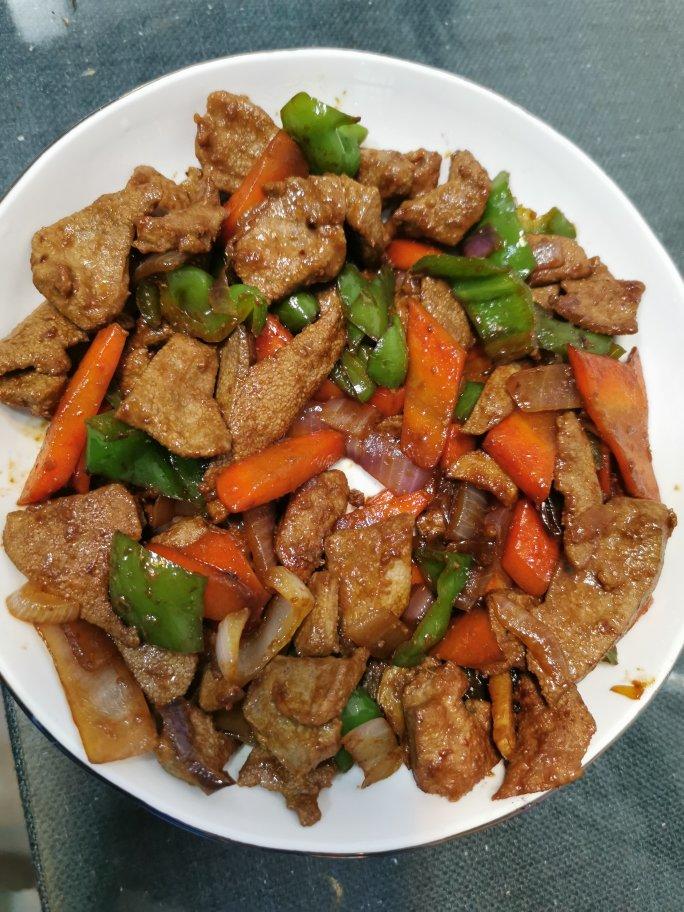 爆炒猪肝家庭做法