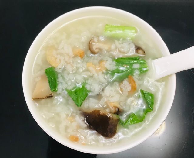 虾米香菇青菜粥