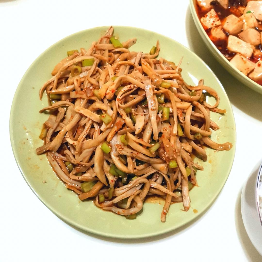 比吃肉还香的凉拌菜，酸辣杏鲍菇