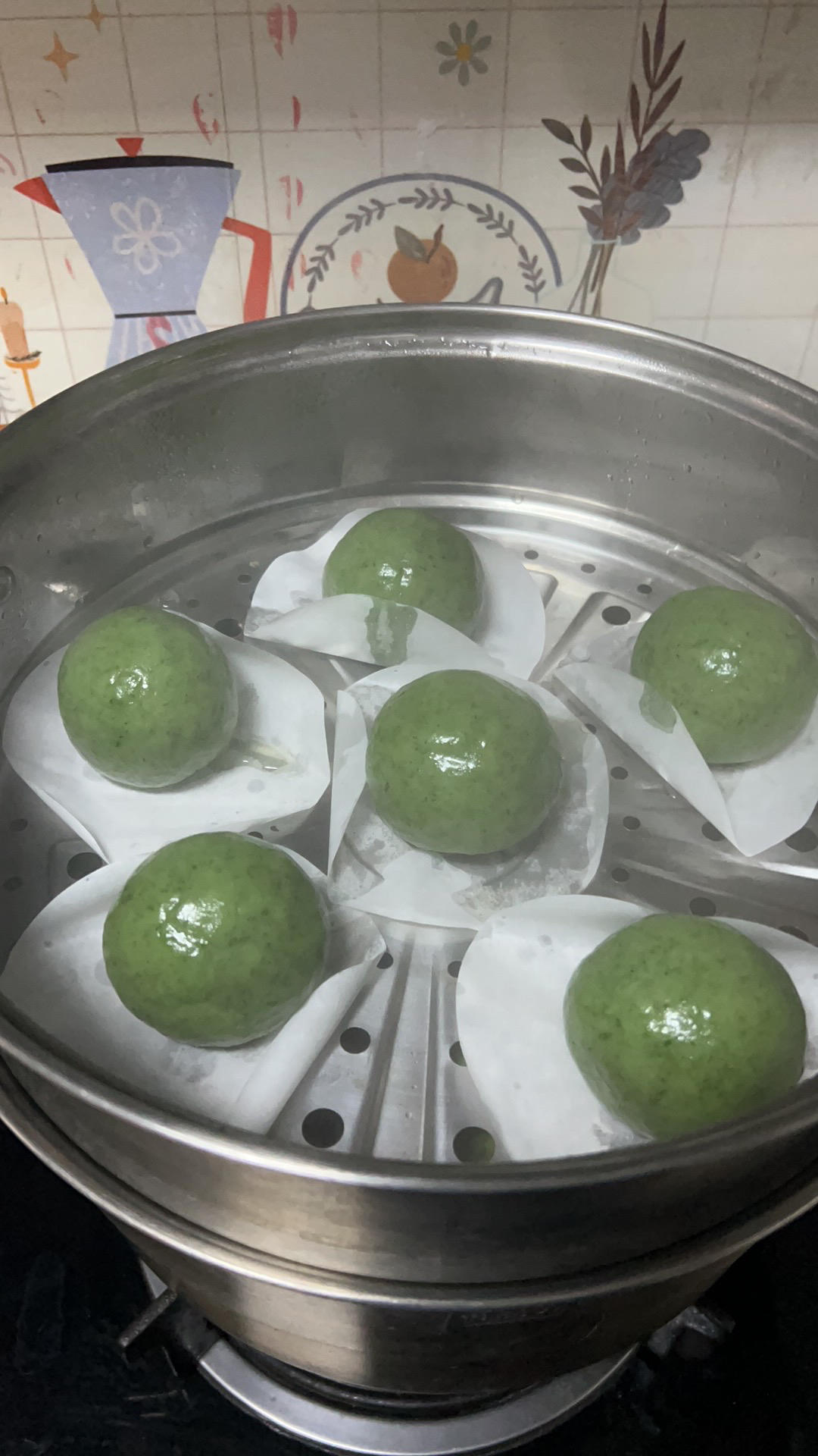 黑芝麻花生青团 Green Rice Cake