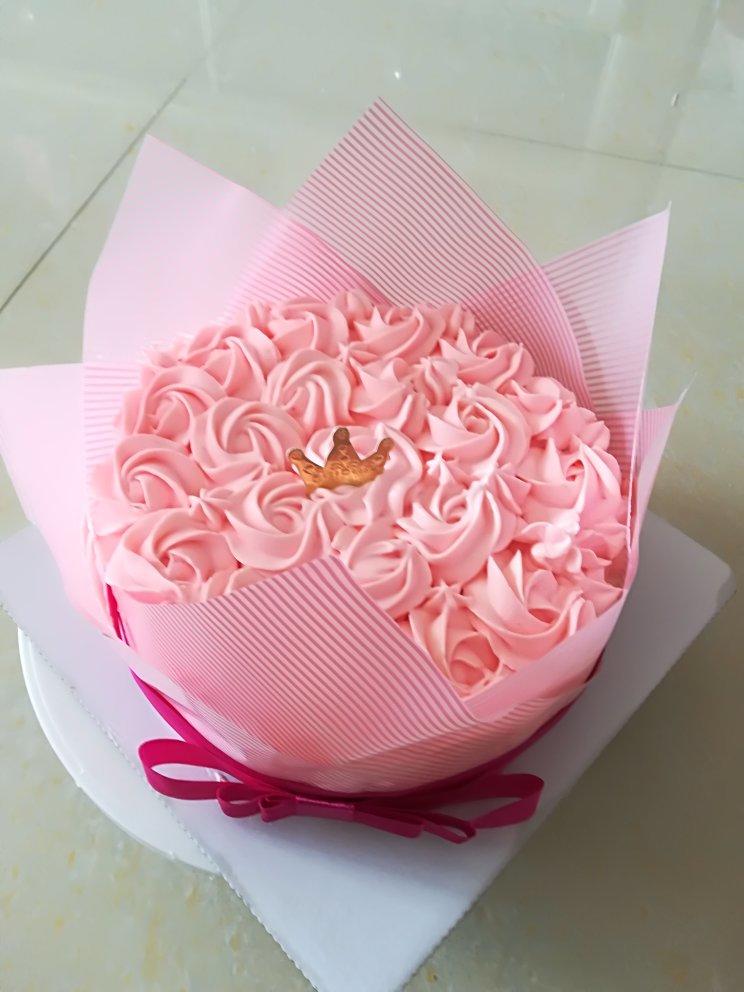 蛋糕裱花—简单花束蛋糕