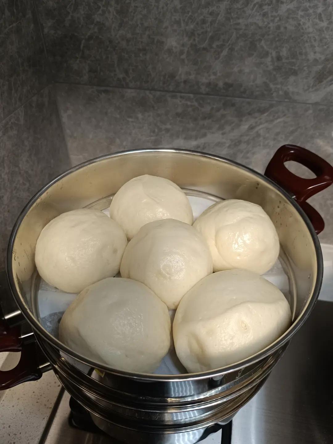纯手工奶香馒头【无泡打粉，无添加】