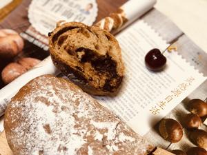 欧式巧克力核桃面包的做法 步骤3