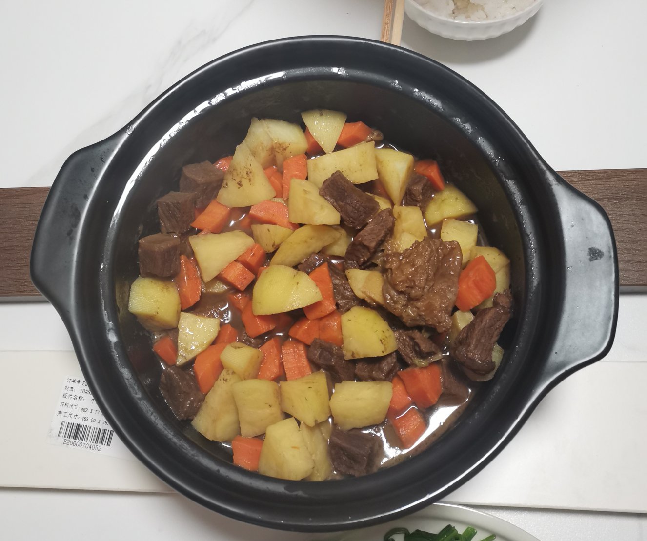 简单砂锅土豆炖牛肉