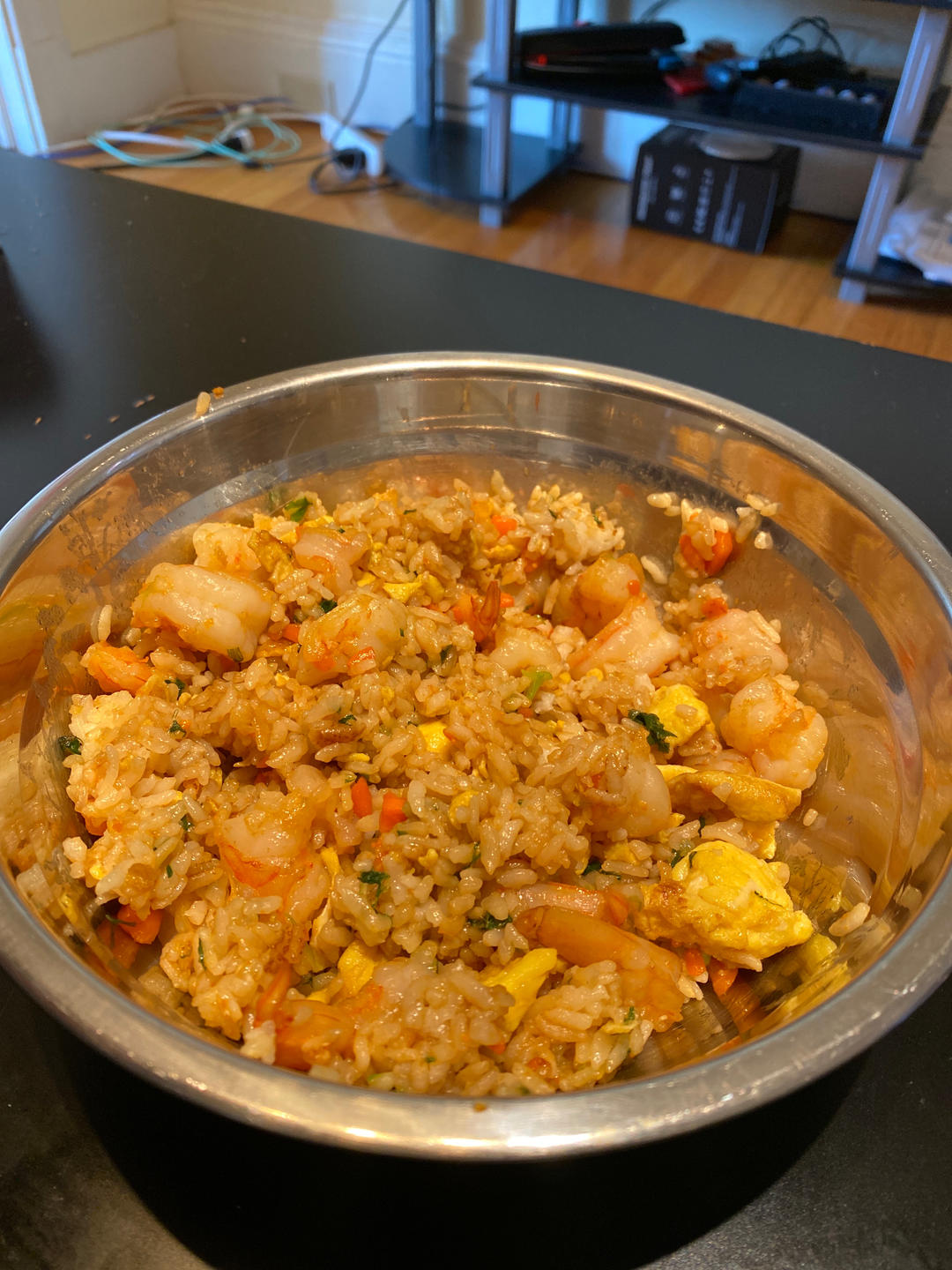 豪华版虾仁炒饭🍤
