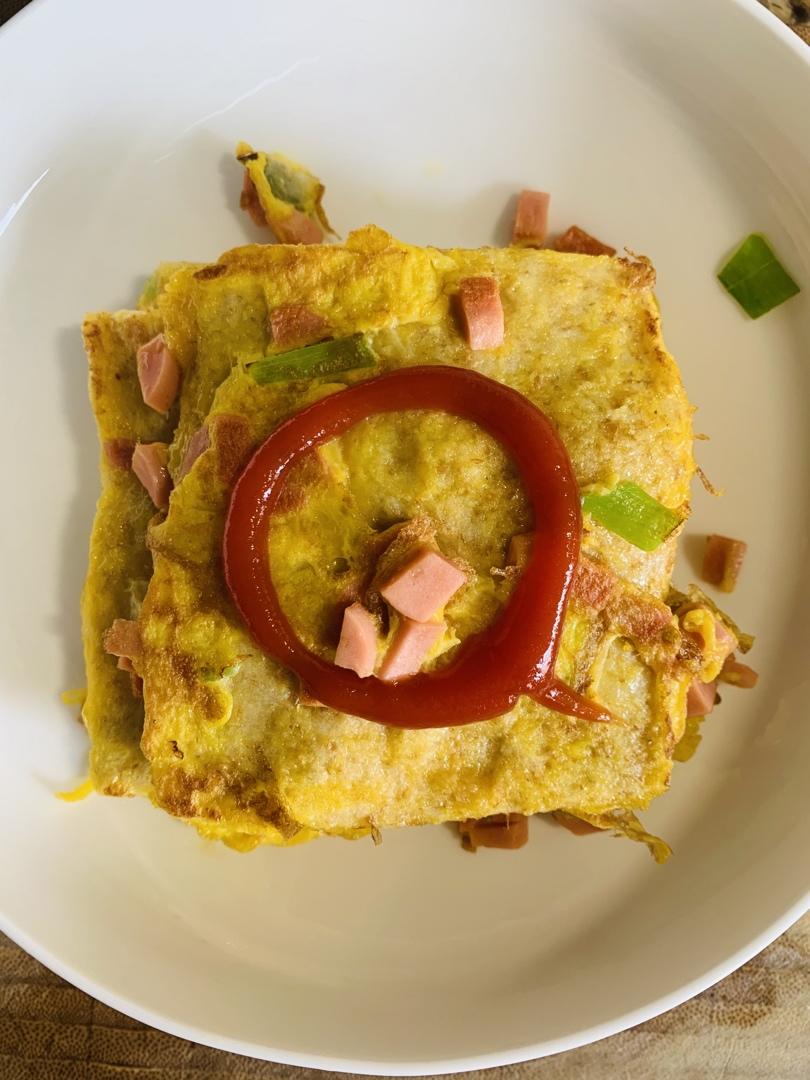 儿童早餐—肉松吐司卷