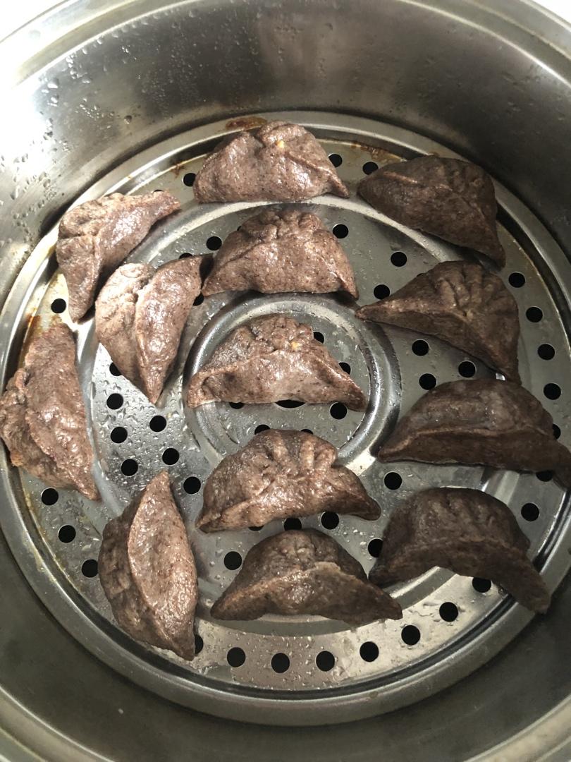（减肥也能吃的饺子）『无油低脂100%黑全麦鸡肉水饺』