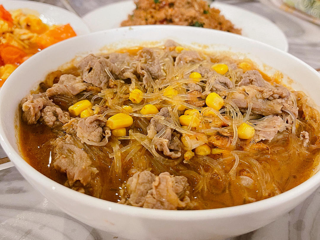 沙茶牛肉粉丝煲