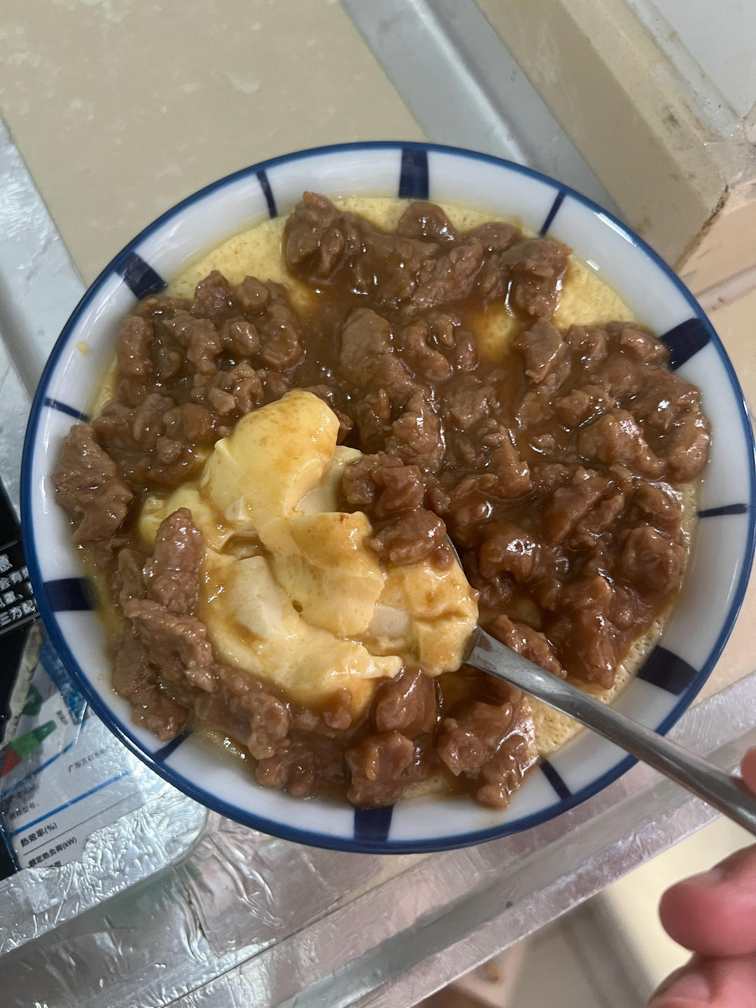 肉末豆腐蒸蛋