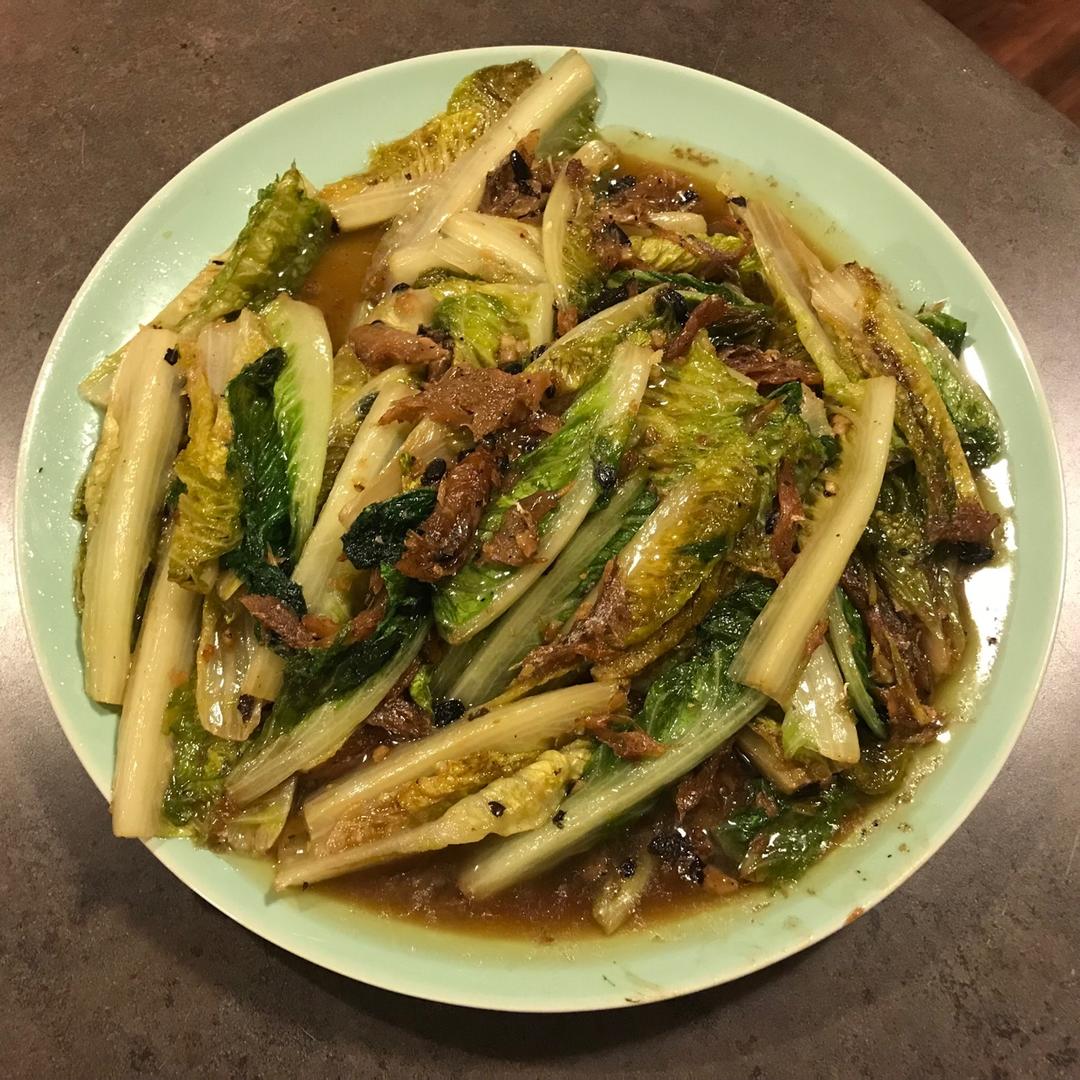 豆豉鲮鱼油麦菜