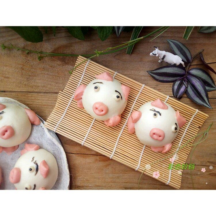 萌猪猪馒头