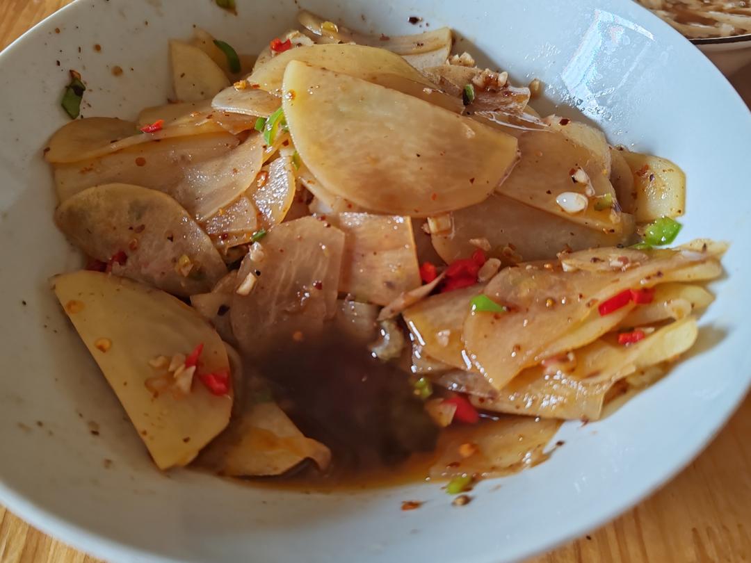 5分钟搞定，酸辣开胃凉拌土豆片‼️巨解谗