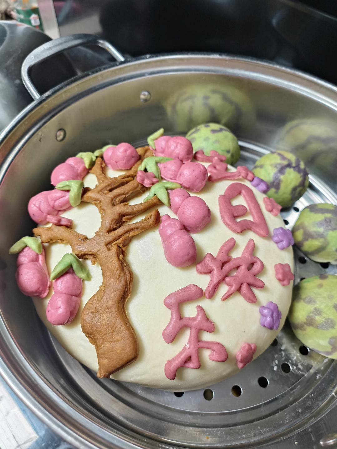 中式花馍蛋糕之年年有余