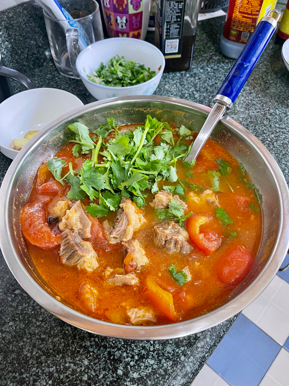 泡汤能吃三碗饭的-番茄炖牛肉