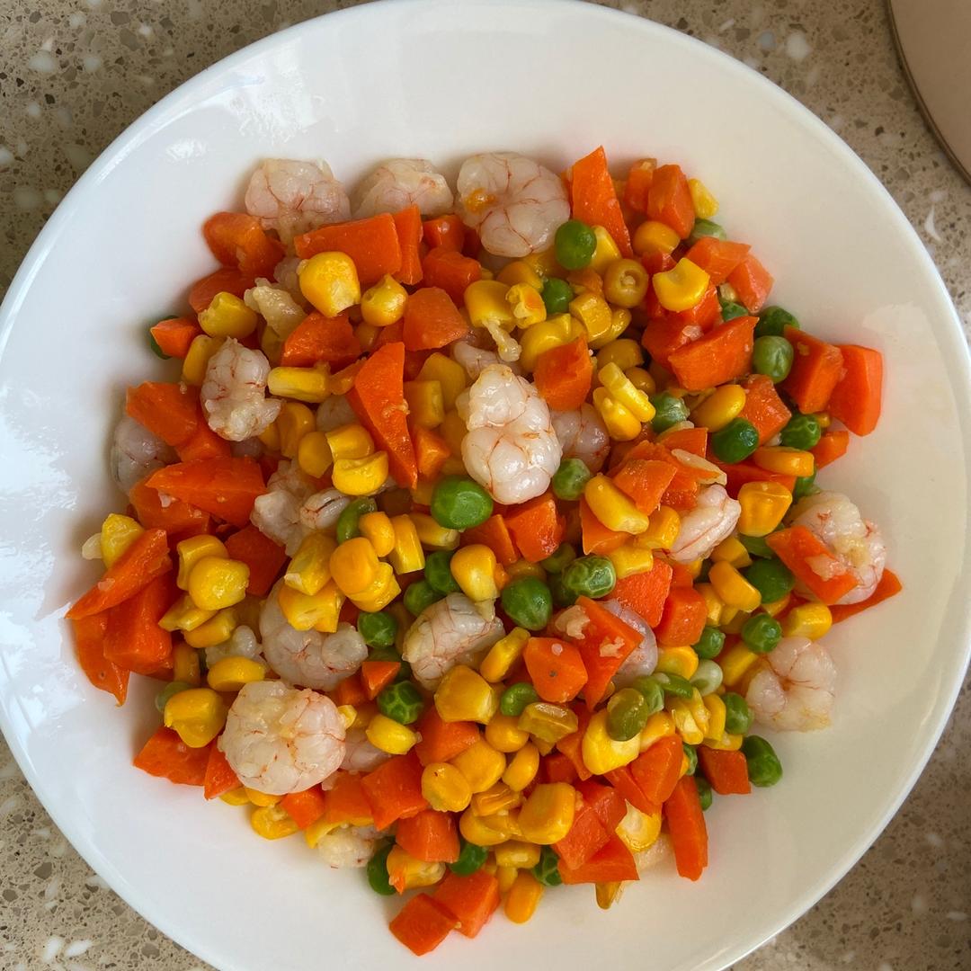 三色炒虾仁