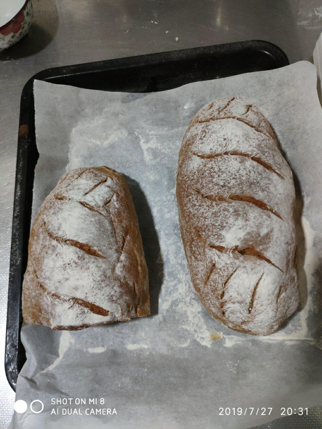 黑麦核桃红糖面包