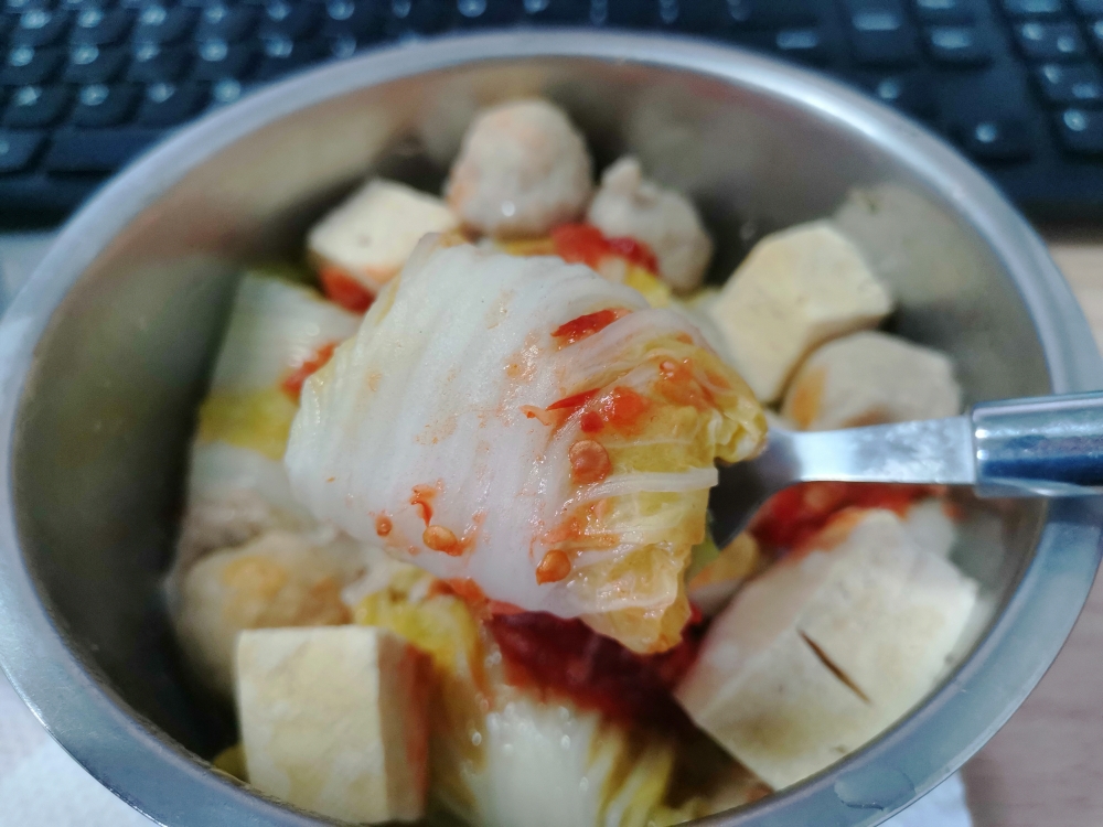 电饭盒版翡翠白玉卷就是蒸酿肉白菜卷的做法 步骤15