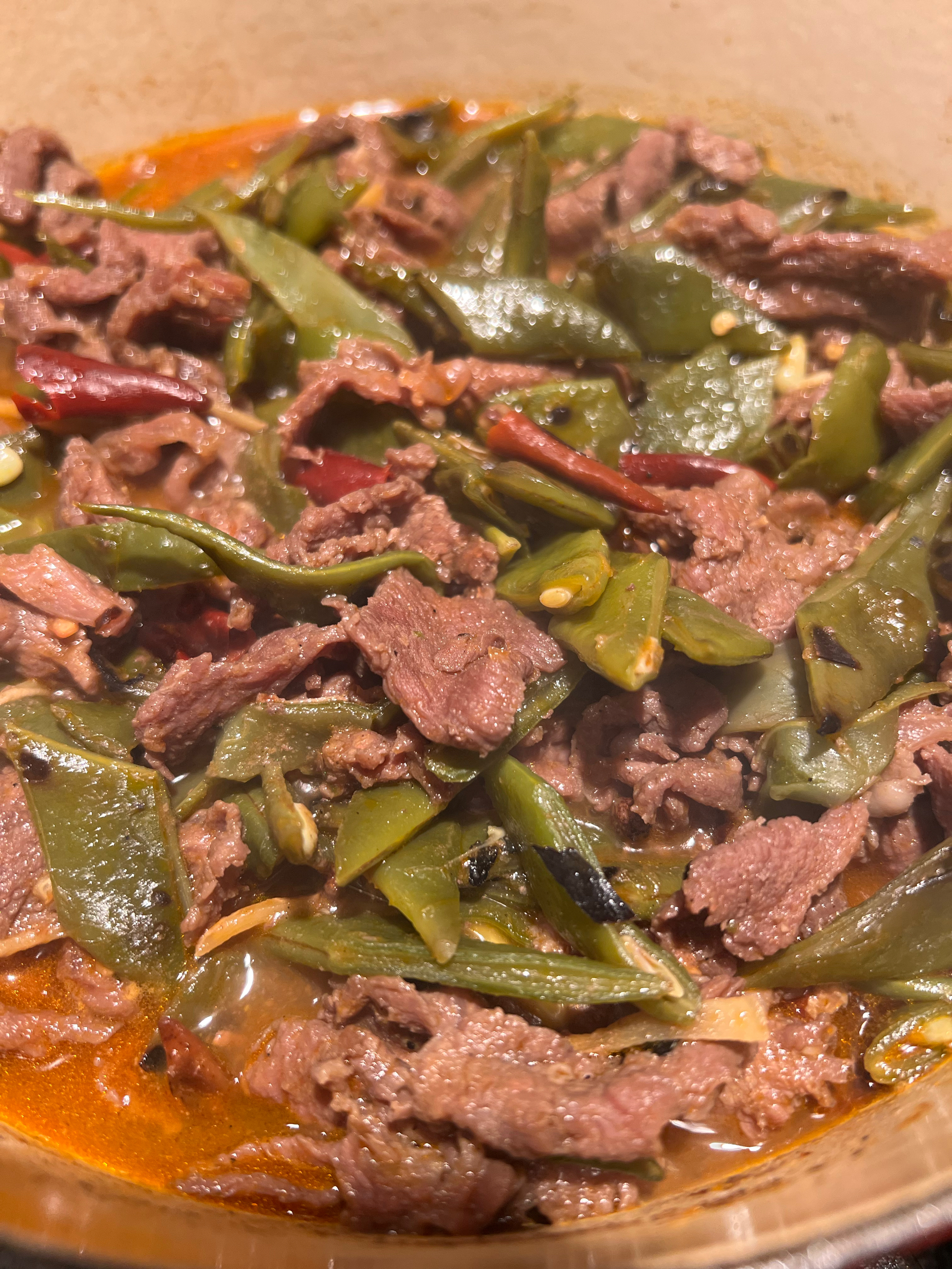 牛肉炖扁豆，一道常德人都喜欢吃的钵钵菜