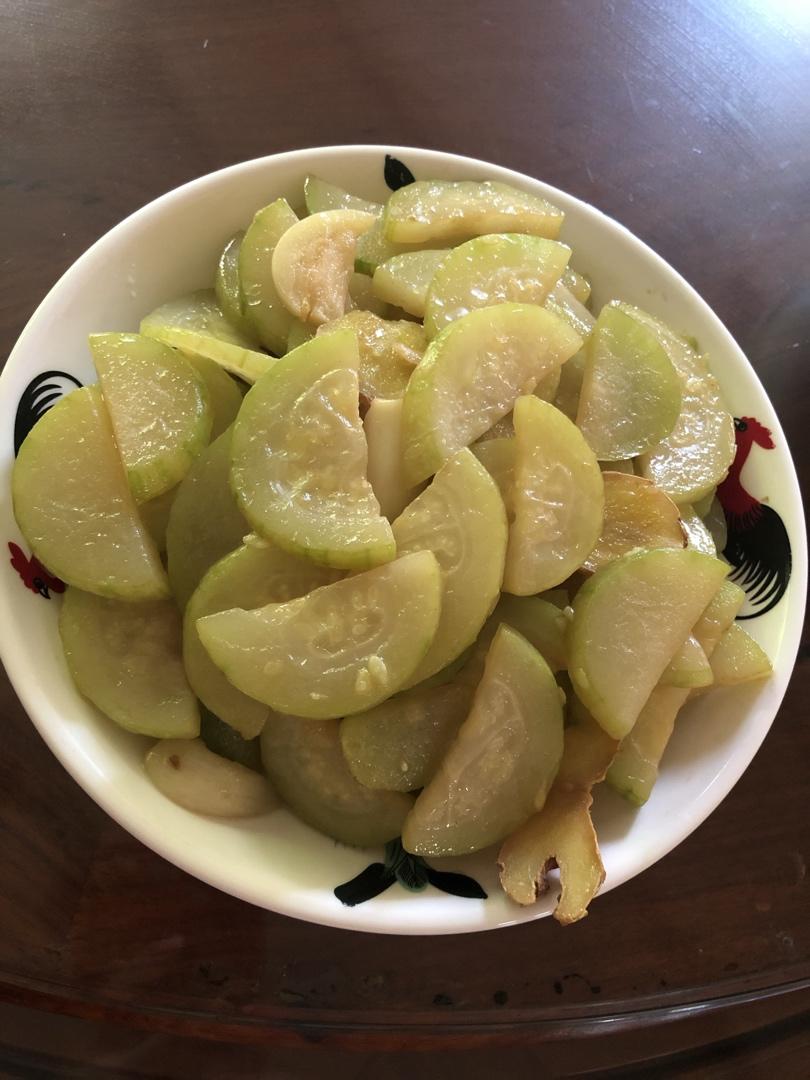 未来的路还得靠自己做的清炒节瓜