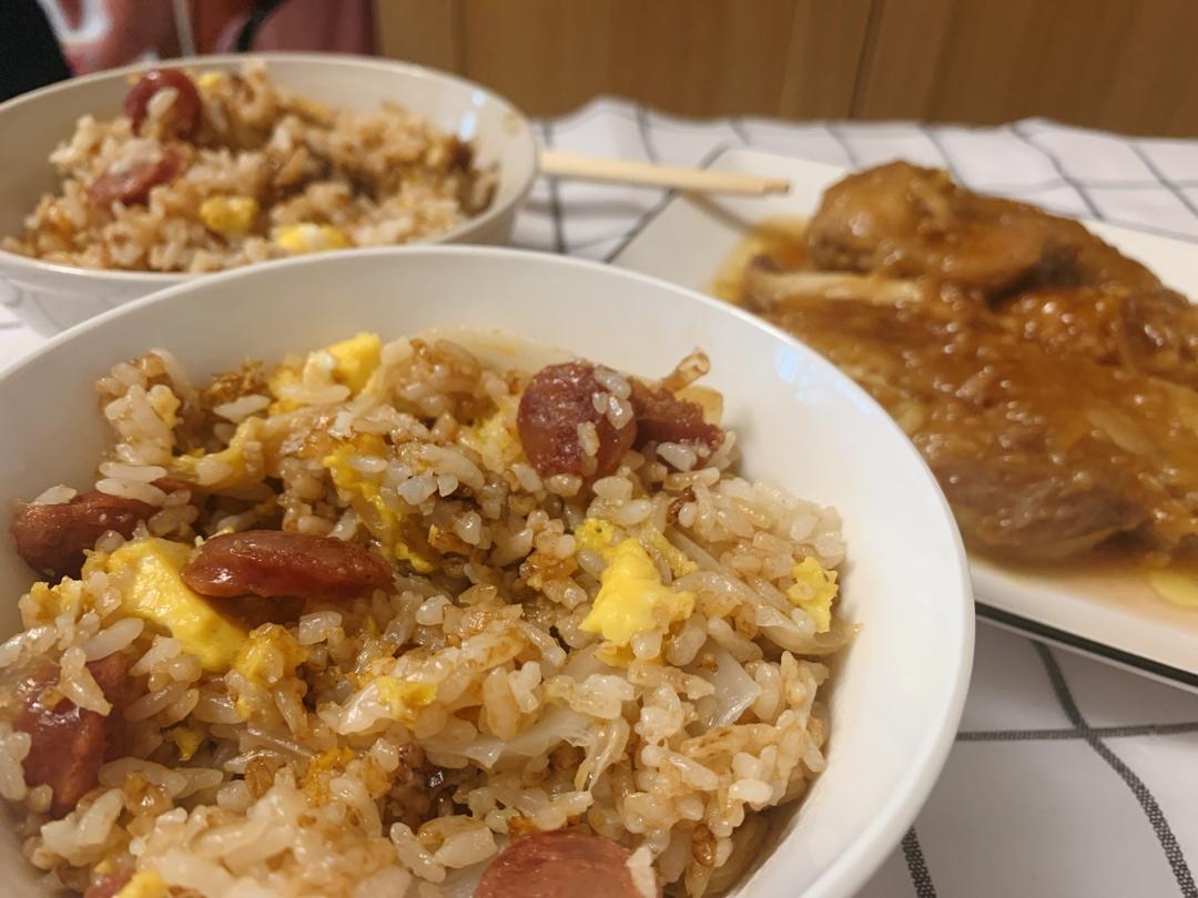 广式腊味煲仔饭（腊肠电饭锅版）
