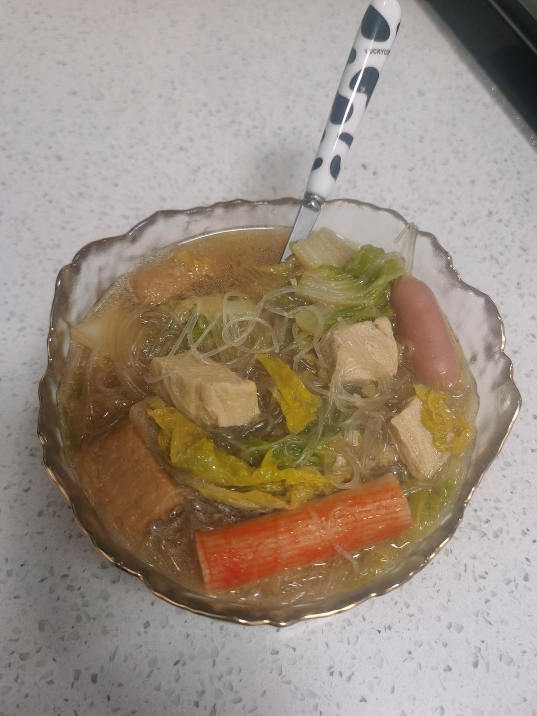 冻豆腐白菜汤