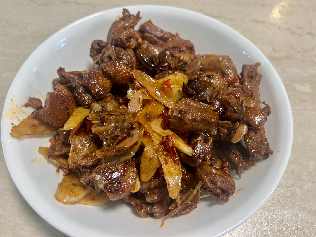 子姜爆鸭