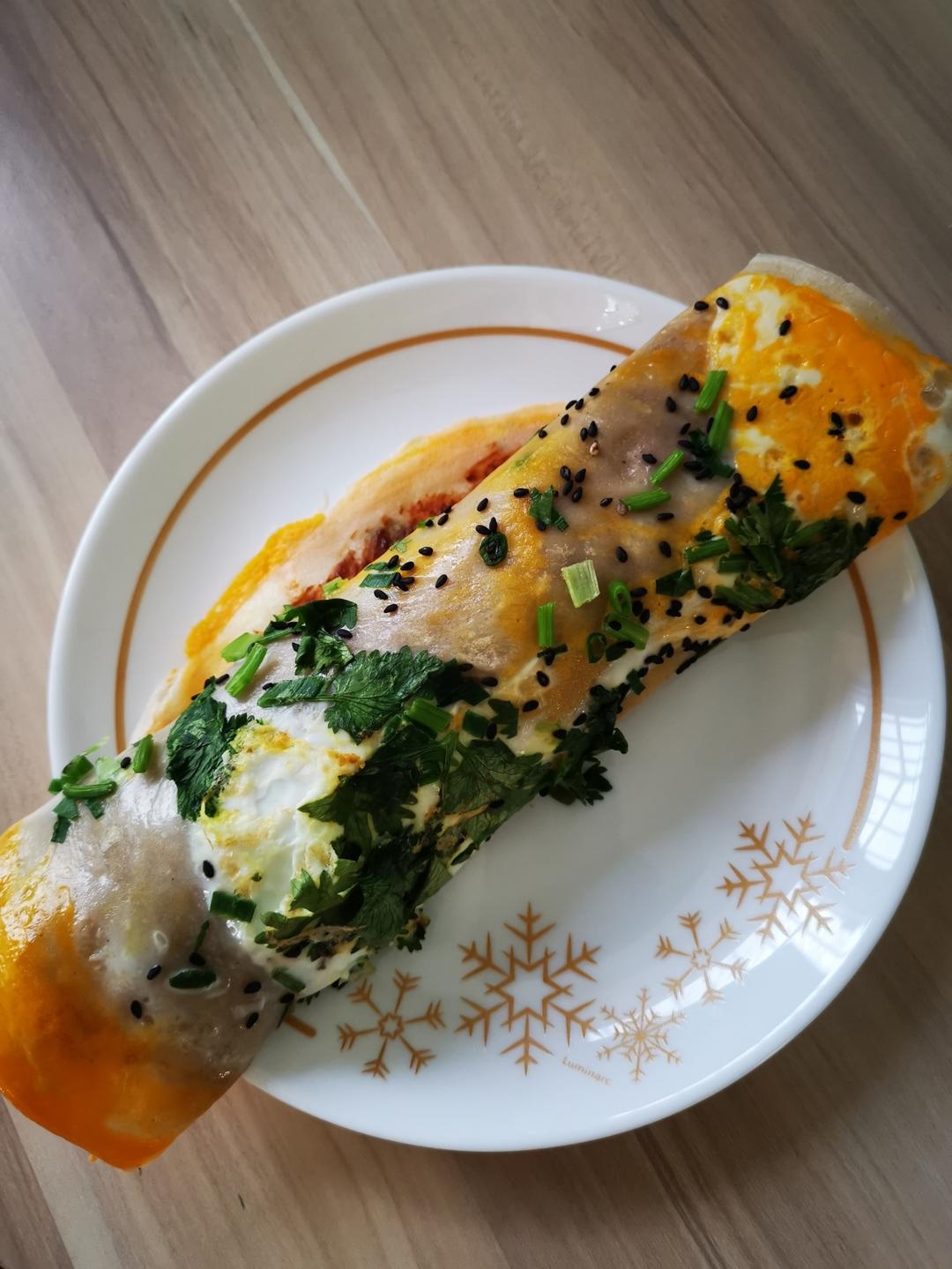 天津卫的早餐～煎饼果子