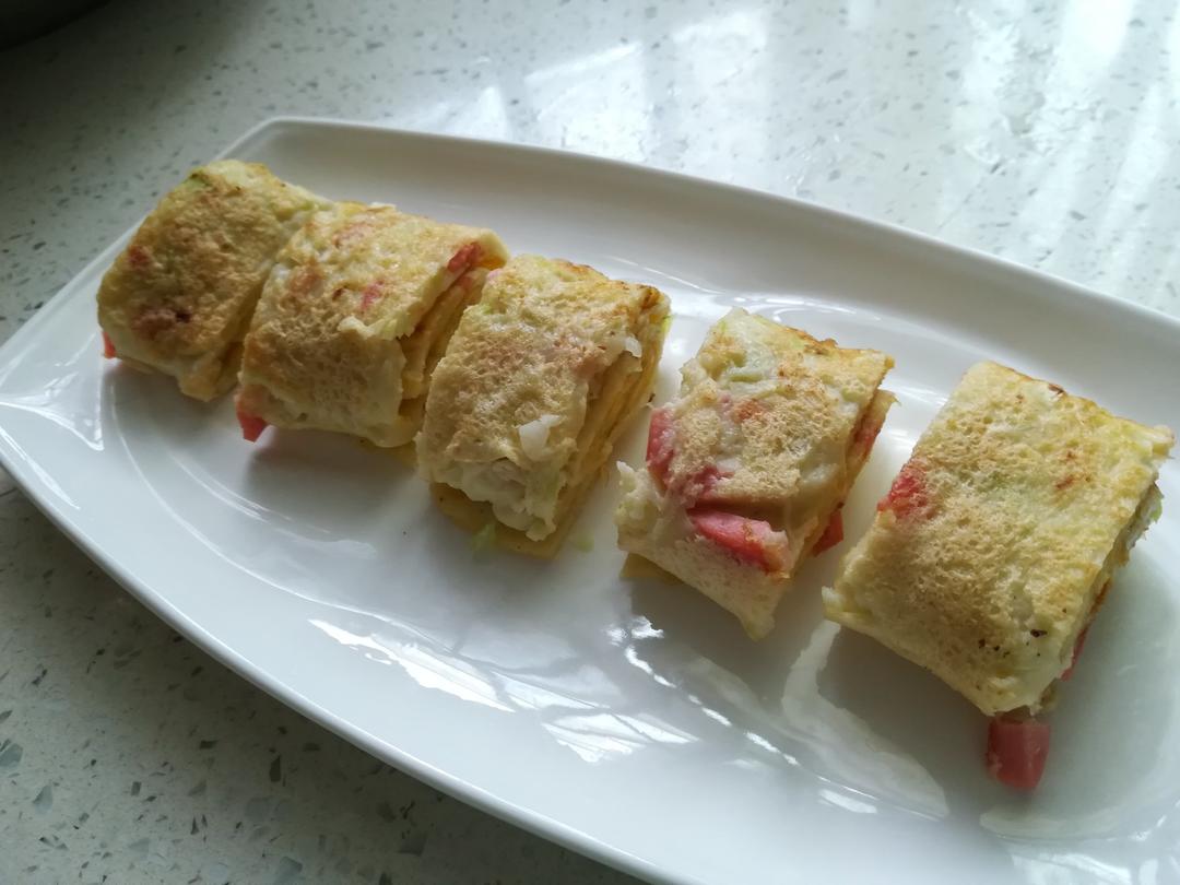 火腿鸡蛋卷饼