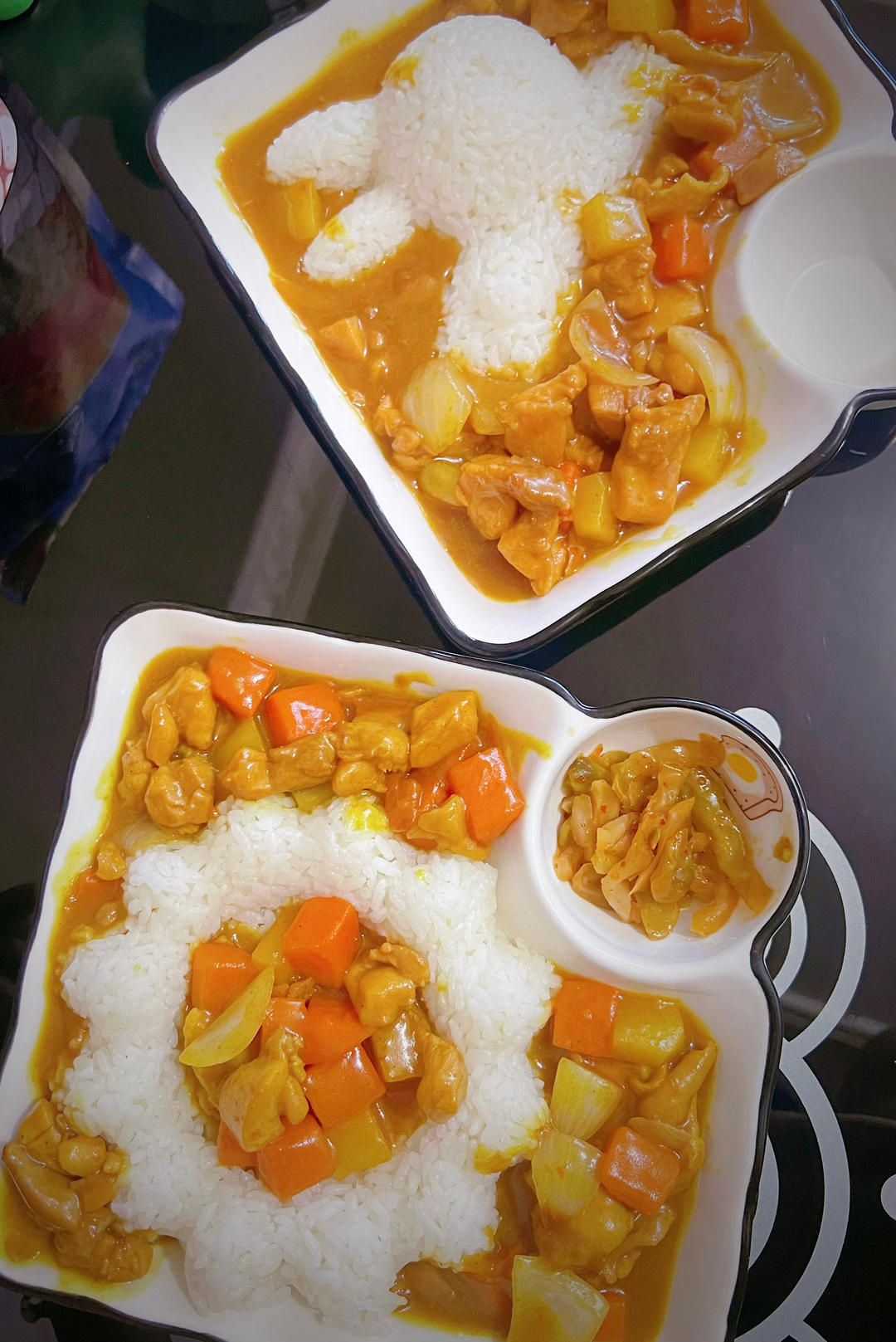 咖喱鸡腿饭
