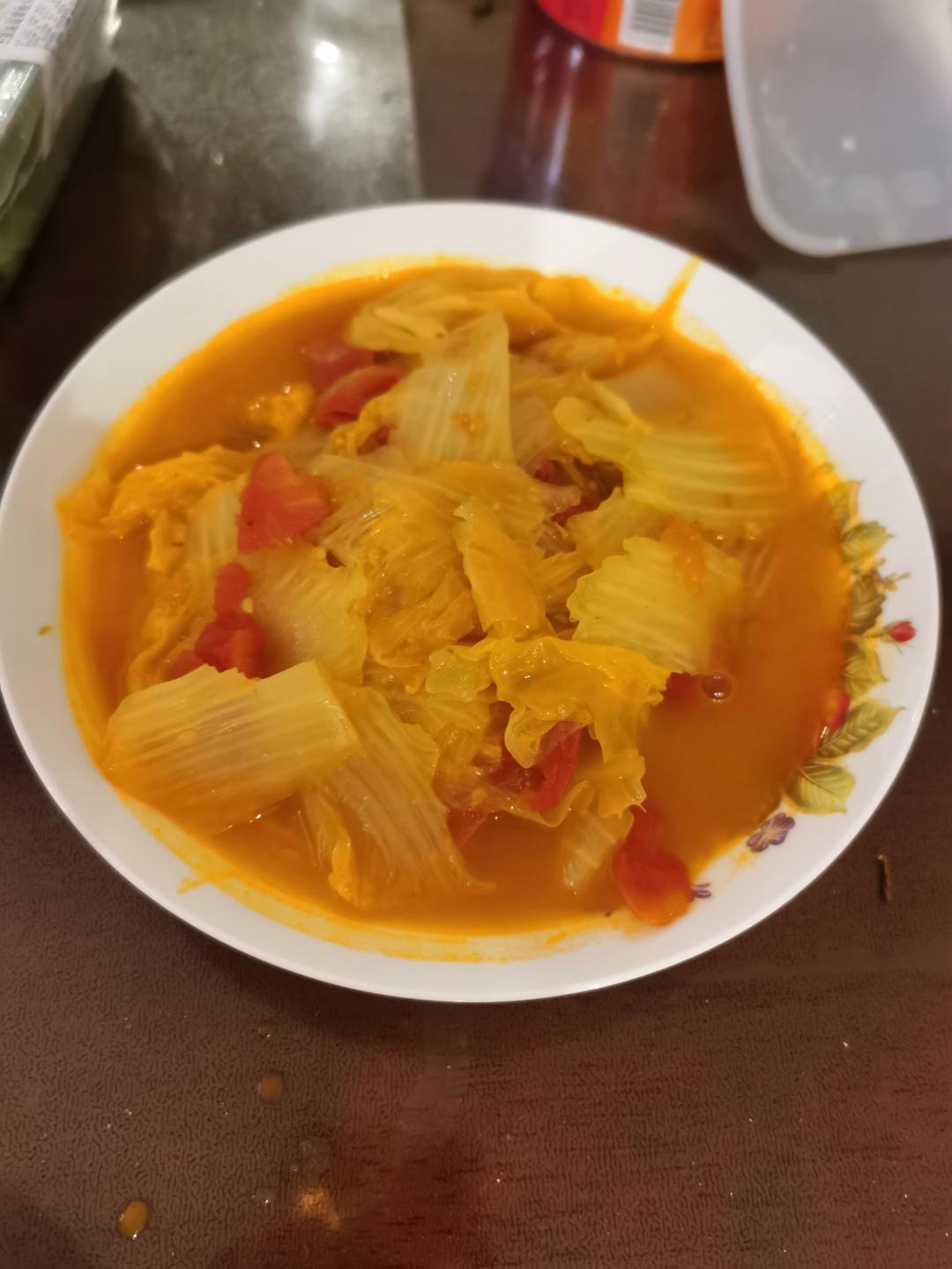 西红柿炒白菜