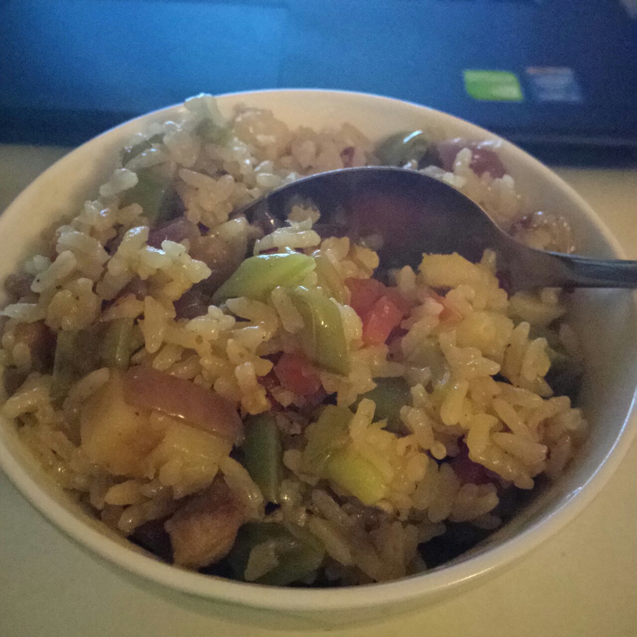 五花肉豆角焖饭