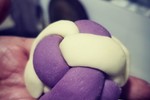 超漂亮的紫薯绣球包子（自留配方）