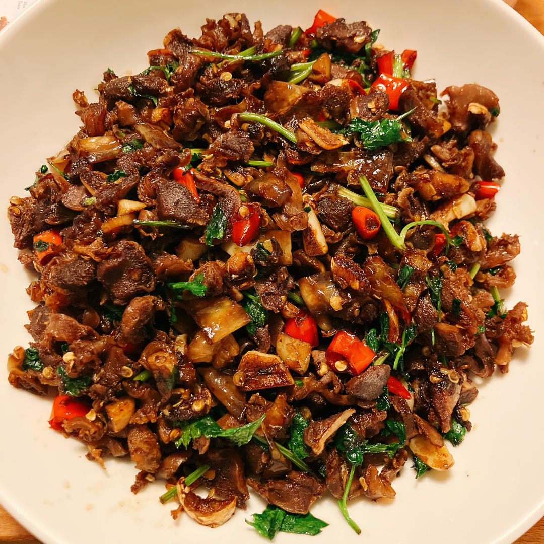 爆炒鸡胗