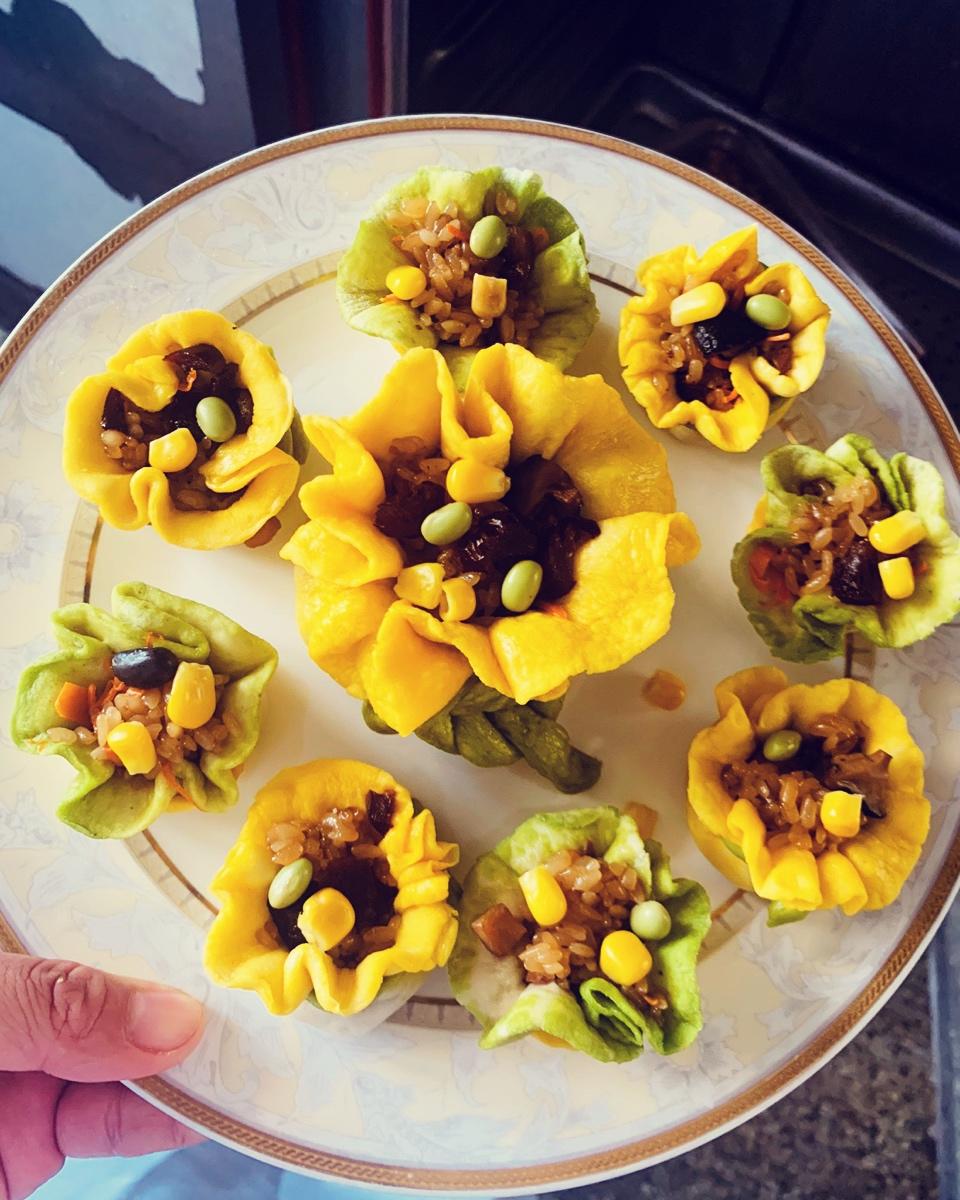 彩色烧卖：一只性感妖娆的食物