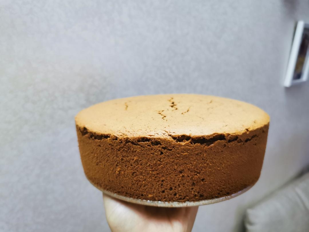 八寸可可粉巧克力戚风蛋糕