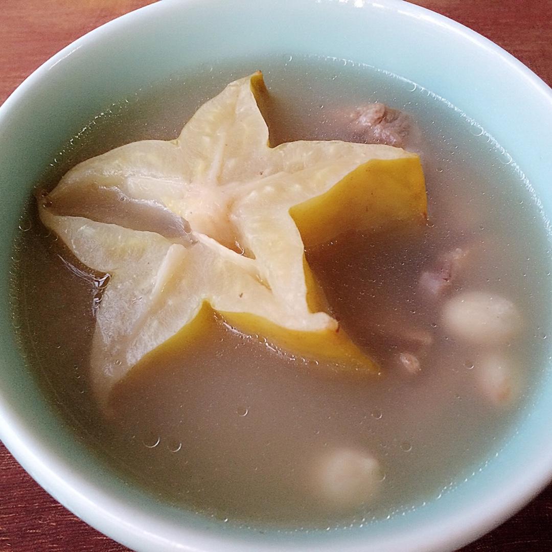 杨桃瘦肉汤(2~3人分量)