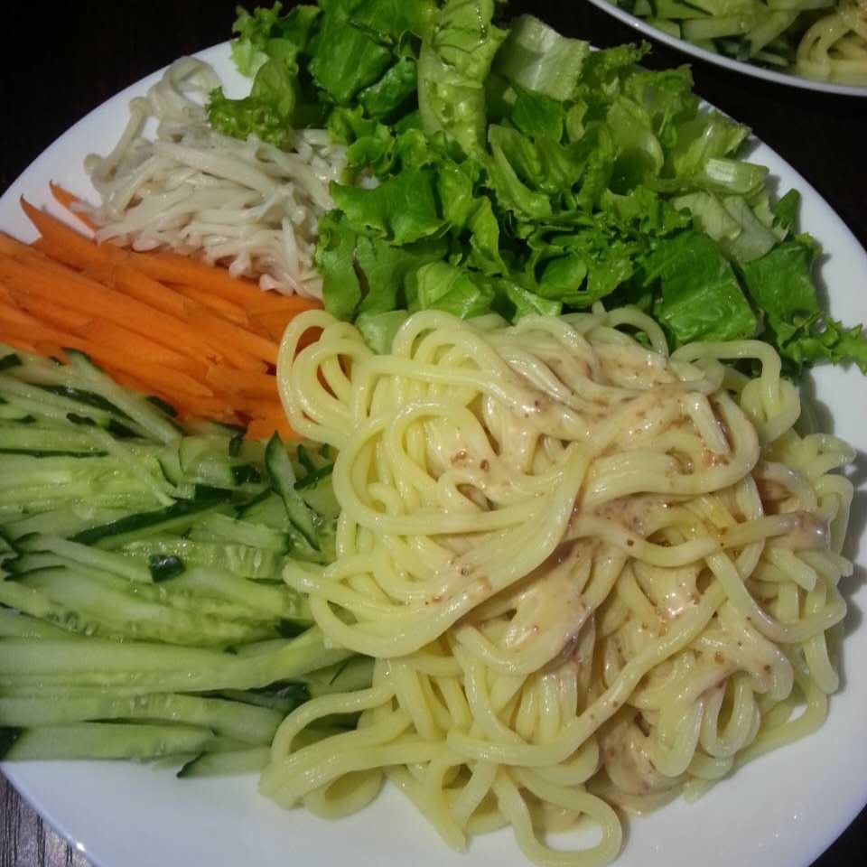 【丘比美食】芝麻鸡丝凉面